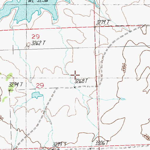 Topographic Map of Lewis Dam Number 1, MT