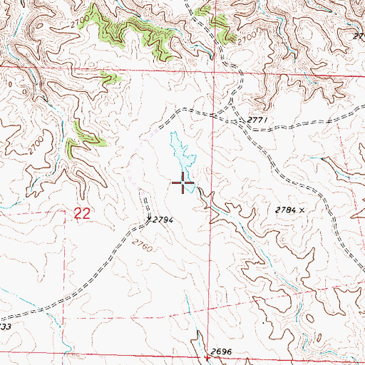 Topographic Map of Archie Number 1 Dam, MT