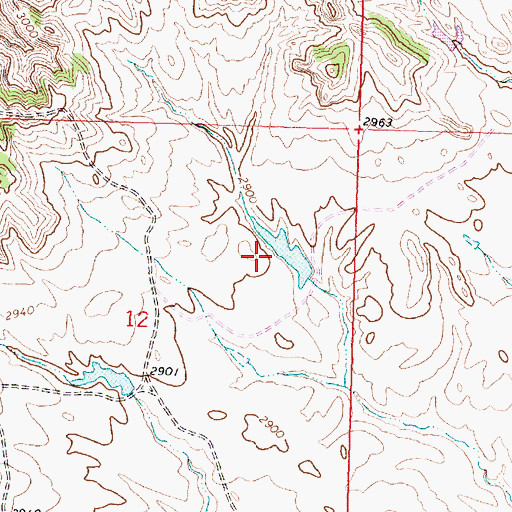Topographic Map of Coulter Number 1 Dam, MT