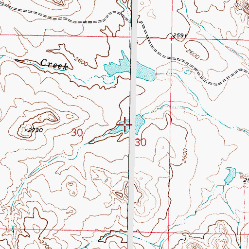 Topographic Map of Claribell Number 7 Dam, MT