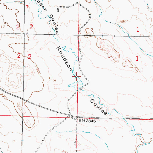 Topographic Map of Bob Number 3 Dam, MT