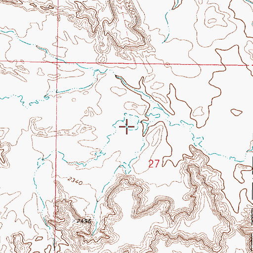 Topographic Map of Claribell Number 11 Dam, MT