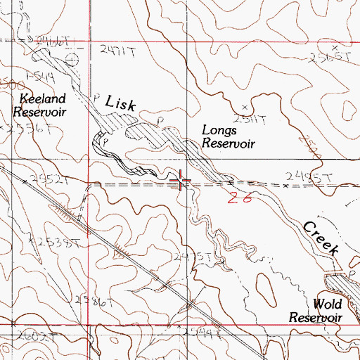 Topographic Map of Senner Number 1 Dam, MT