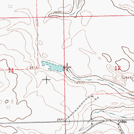 Topographic Map of Brinkman Dam, MT
