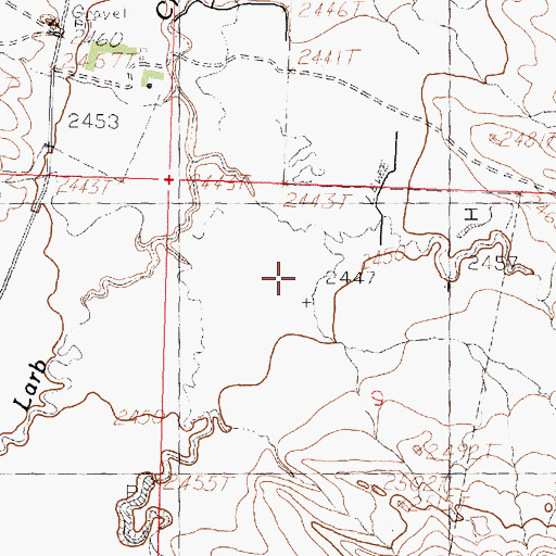 Topographic Map of McCuin Dam, MT