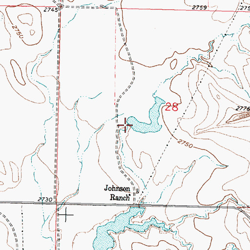 Topographic Map of Z Cake Dam, MT