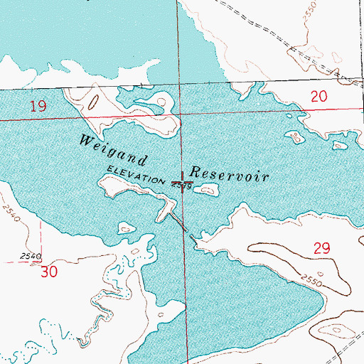 Topographic Map of Fort Belknap Number 14 Dam, MT