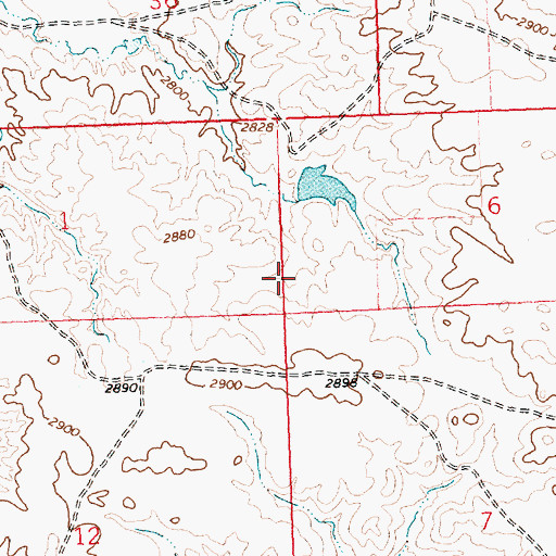 Topographic Map of Isaac Frye Number 4 Dam, MT
