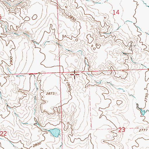 Topographic Map of Isaac Frye Number 3 Dam, MT