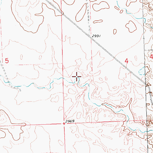 Topographic Map of Matador Ranch Number 3 Dam, MT