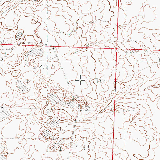 Topographic Map of French Fry Number 2 Dam, MT