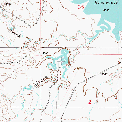 Topographic Map of Cockran Grazing Number 3 Dam, MT
