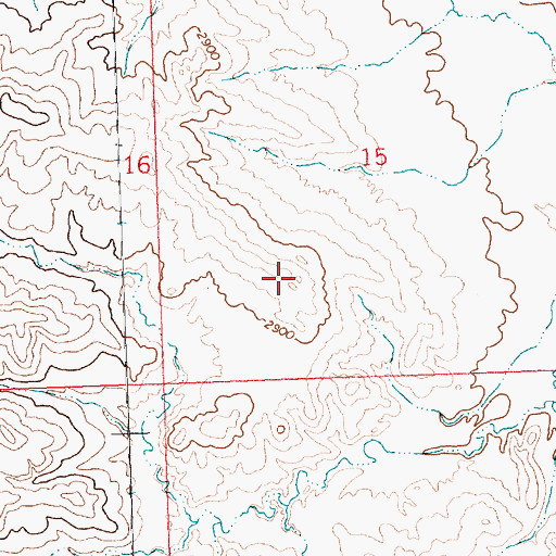 Topographic Map of Isaac Frye Number 1 Dam, MT