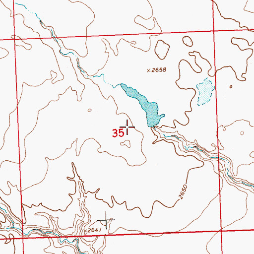 Topographic Map of Martown Veseth Number 3 Dam, MT