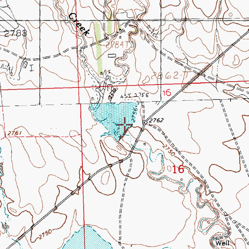 Topographic Map of Terry Dam, MT