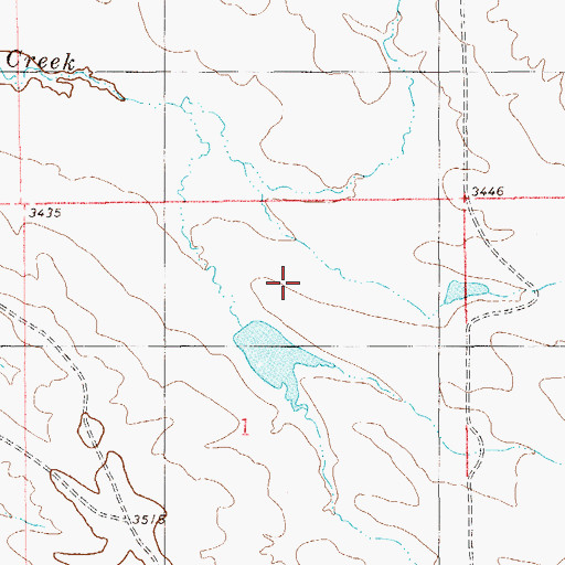 Topographic Map of Sneezie Dam, MT