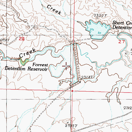 Topographic Map of Whatchamacallit Dam, MT