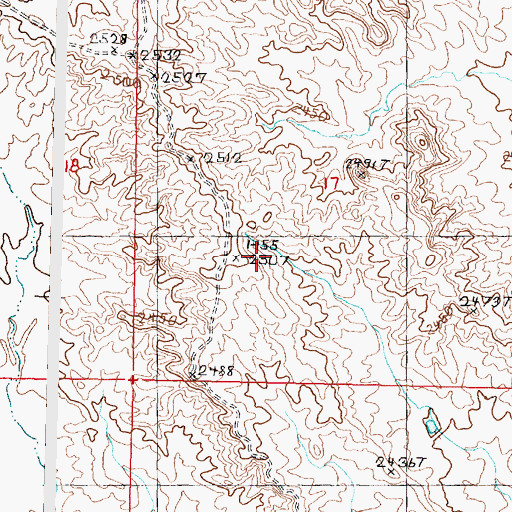 Topographic Map of Thingamajig Dam, MT