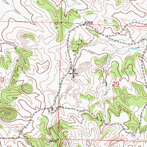 Topographic Map of Colstrip Diversion Dam, MT