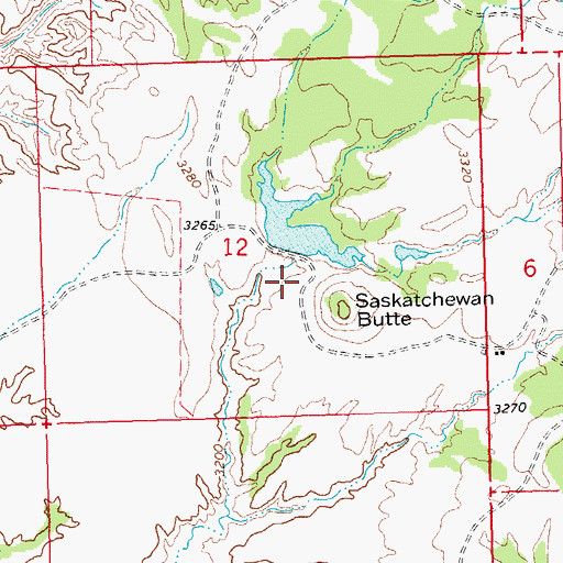 Topographic Map of Khomeni Dam, MT