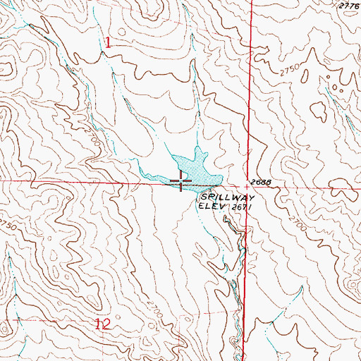 Topographic Map of Mister PP Dam, MT