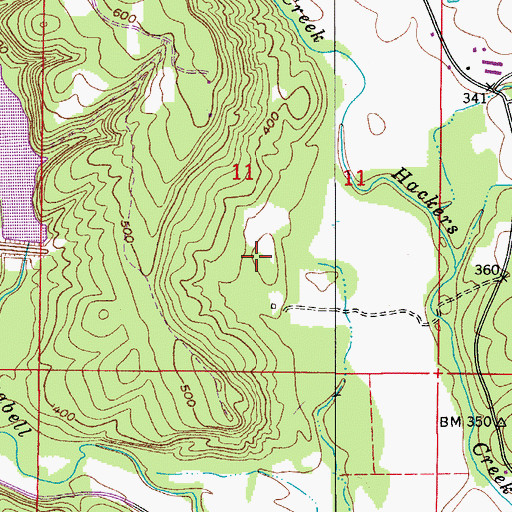 Topographic Map of West Fork Point Remove Creek Site 18 Reservoir, AR