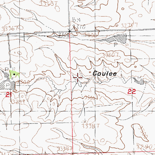 Topographic Map of Daddy-Long Legs Number 2 Dam, MT