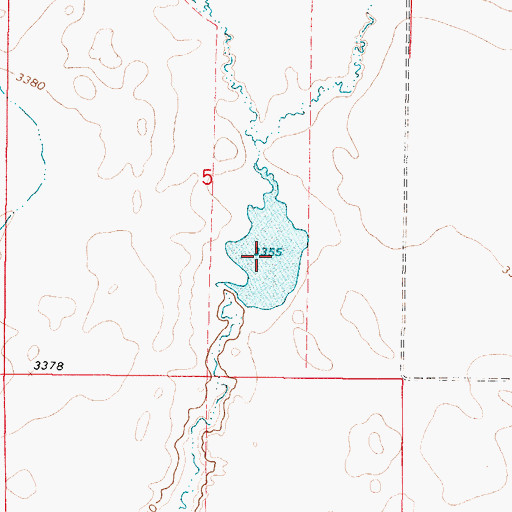 Topographic Map of Rocky Mountain High Dam, MT