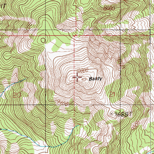 Topographic Map of Chico Peak, MT