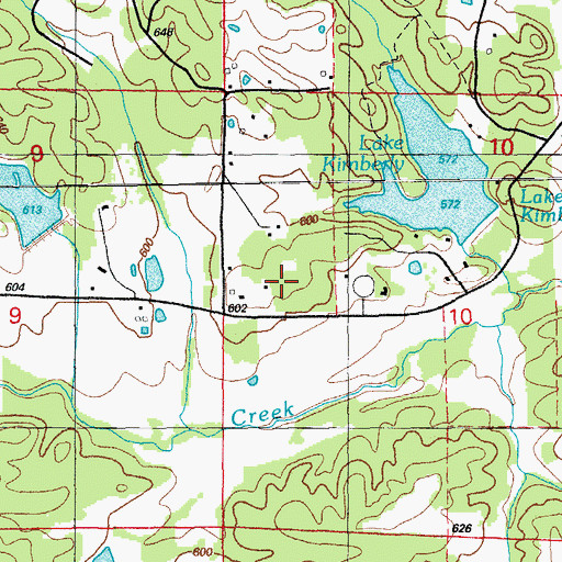 Topographic Map of R L Knies Lake, AR