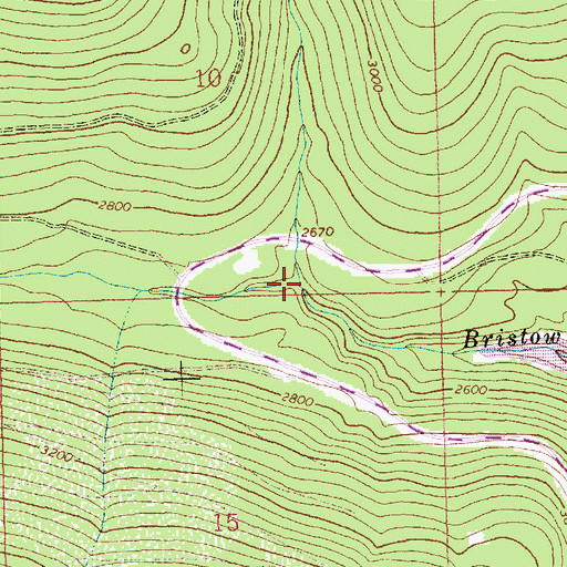 Topographic Map of Everett Creek, MT
