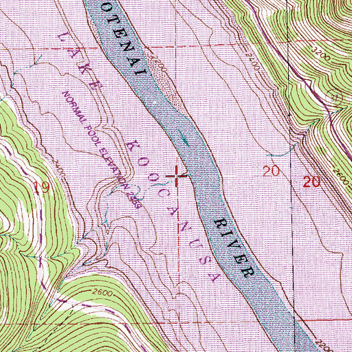 Topographic Map of Ural Creek, MT