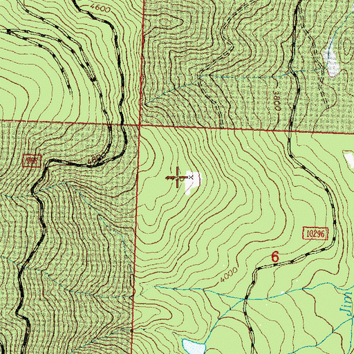 Topographic Map of Jim Creek Lookout Tower, MT