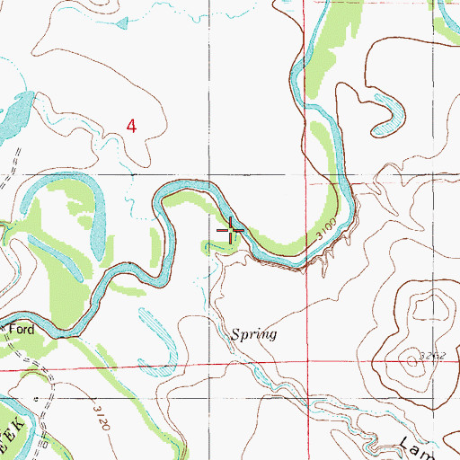 Topographic Map of Lampkin Gulch, MT