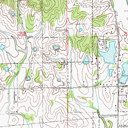 Topographic Map of Arnolds Lake, AR