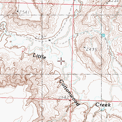 Topographic Map of Austin Coulee, MT