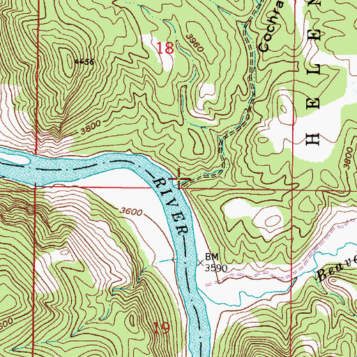 Topographic Map of Cochran Gulch, MT