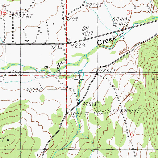 Topographic Map of Colorado Gulch, MT