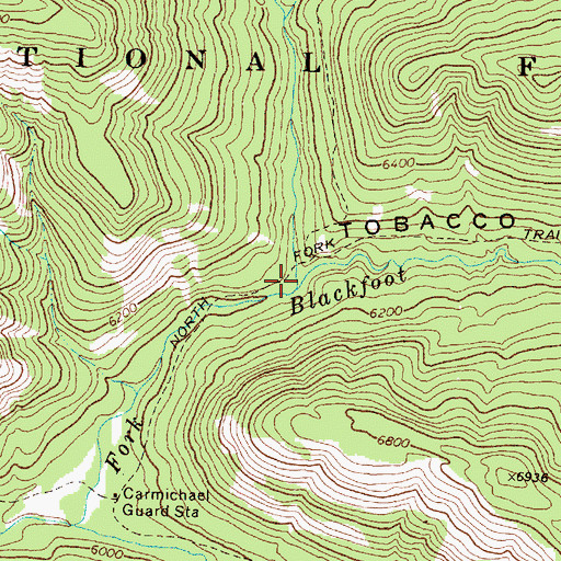 Topographic Map of Dobrota Creek, MT