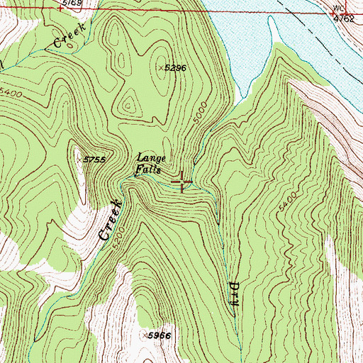 Topographic Map of Dry Fork, MT