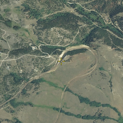 Aerial/Satellite Image of Iron Ridge, MT