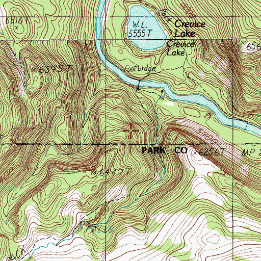 Topographic Map of Lower Blacktail Trail, MT