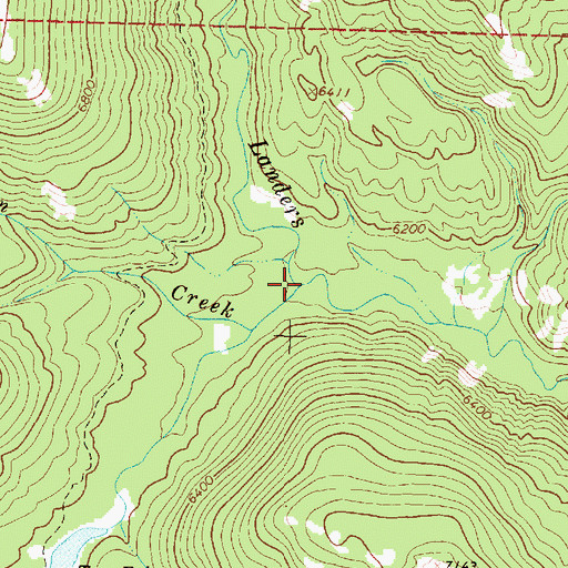 Topographic Map of Maryann Creek, MT