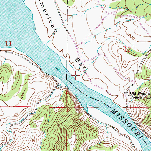 Topographic Map of Spring Gulch, MT