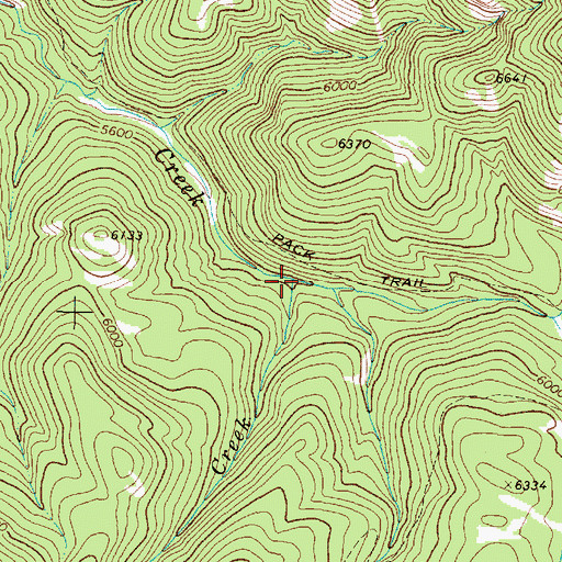 Topographic Map of Star Creek, MT