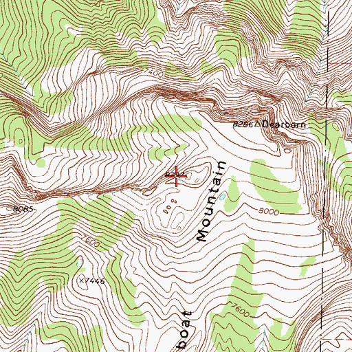 Topographic Map of Steamboat Mountain, MT