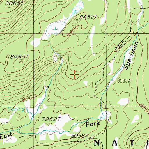 Topographic Map of Yellowstone National Park County (historical), MT