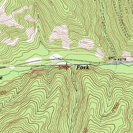 Topographic Map of Cone Creek, MT