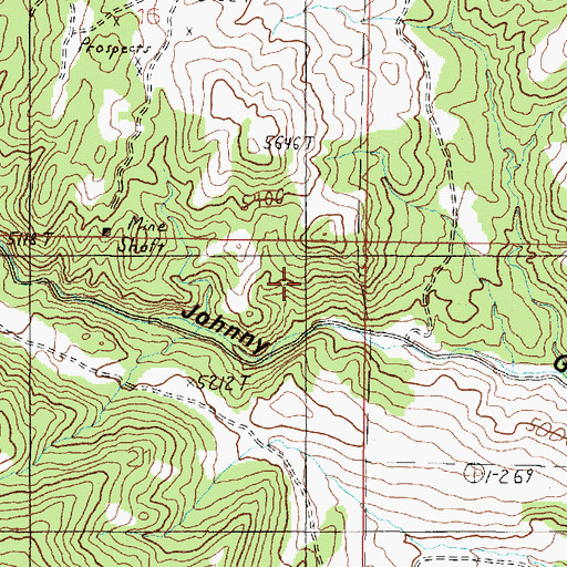 Topographic Map of NE NE Section 21 Mine, MT