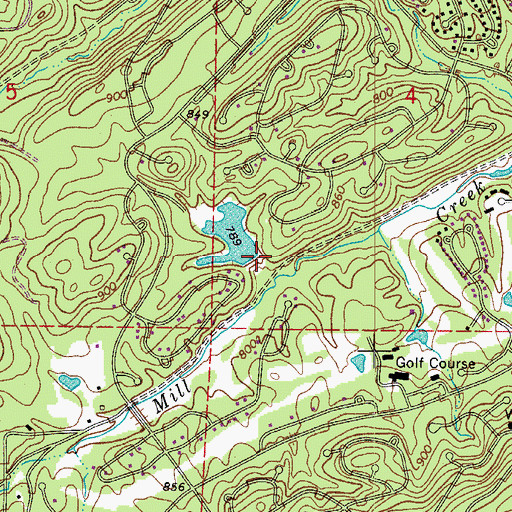 Topographic Map of Hot Springs Dam Number Two, AR